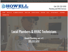 Tablet Screenshot of howell-services.com